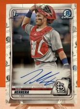 2020 Bowman Chrome Ivan Herrera Auto 1st Prospect #CPA-IH Cardinals