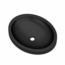 Native Trails NSL1916 NativeStone 19" Oval Concrete Drop In or - Charcoal