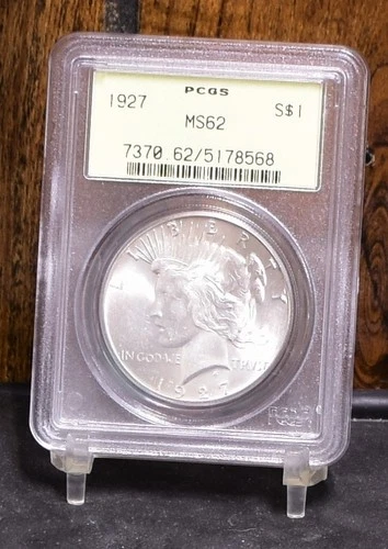 1927 Peace Dollar - PCGS OGH MS62 (#61220-L)