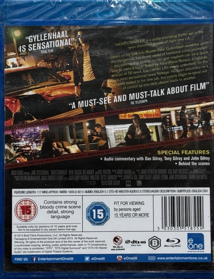 Nightcrawler (Blu-ray, 2015) for sale online UK