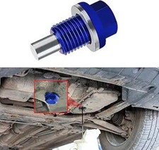 M14 1.5 Magnetic Oil Drain Plug for Transmission Oil Pan, Aluminum Color: Blue