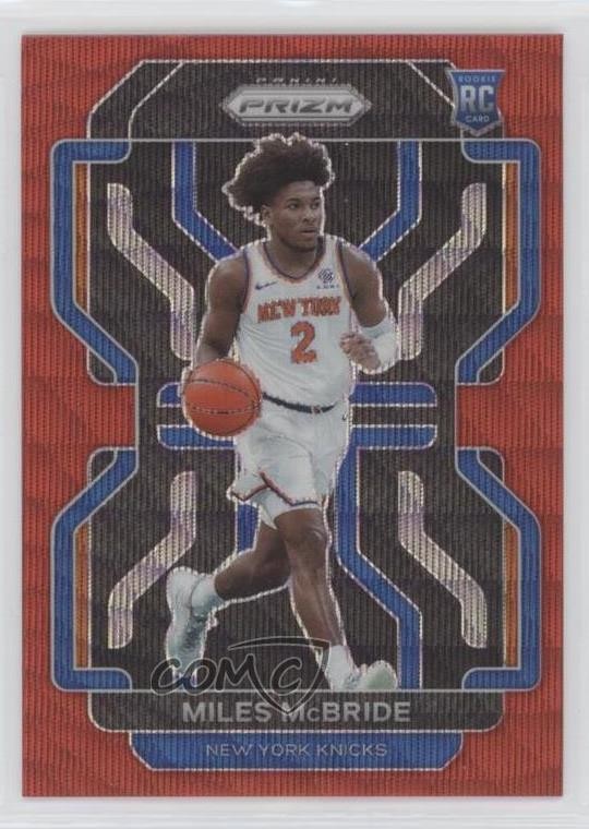 2021-22 Panini Prizm Ruby Wave Prizm Miles McBride #283 02ez