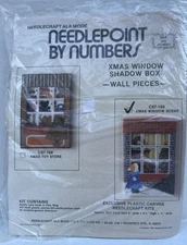 Needlepoint by Numbers Needlecraft Ala Mode Christmas Window Scene New Craft Kit