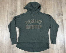 Cabela's Hoodie Men's Large Green Hunting Outdoor Pullover Sweatshirt
