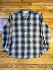 Carhartt Button Down Shirt Men's Size XL Plaid Long Sleeve Relaxed Fit