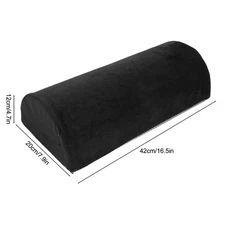 ·Half Moon Pillow Black Ankle Knee Neck Lumbar Support Cushion Elderly People