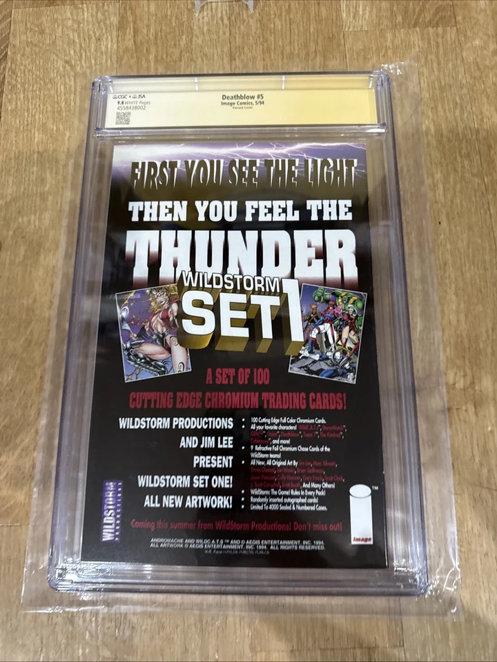 DEATHBLOW #5 Image Comics CGC SS 9.8 signed Tim Sale Art connecting Variant - Image 3 of 3