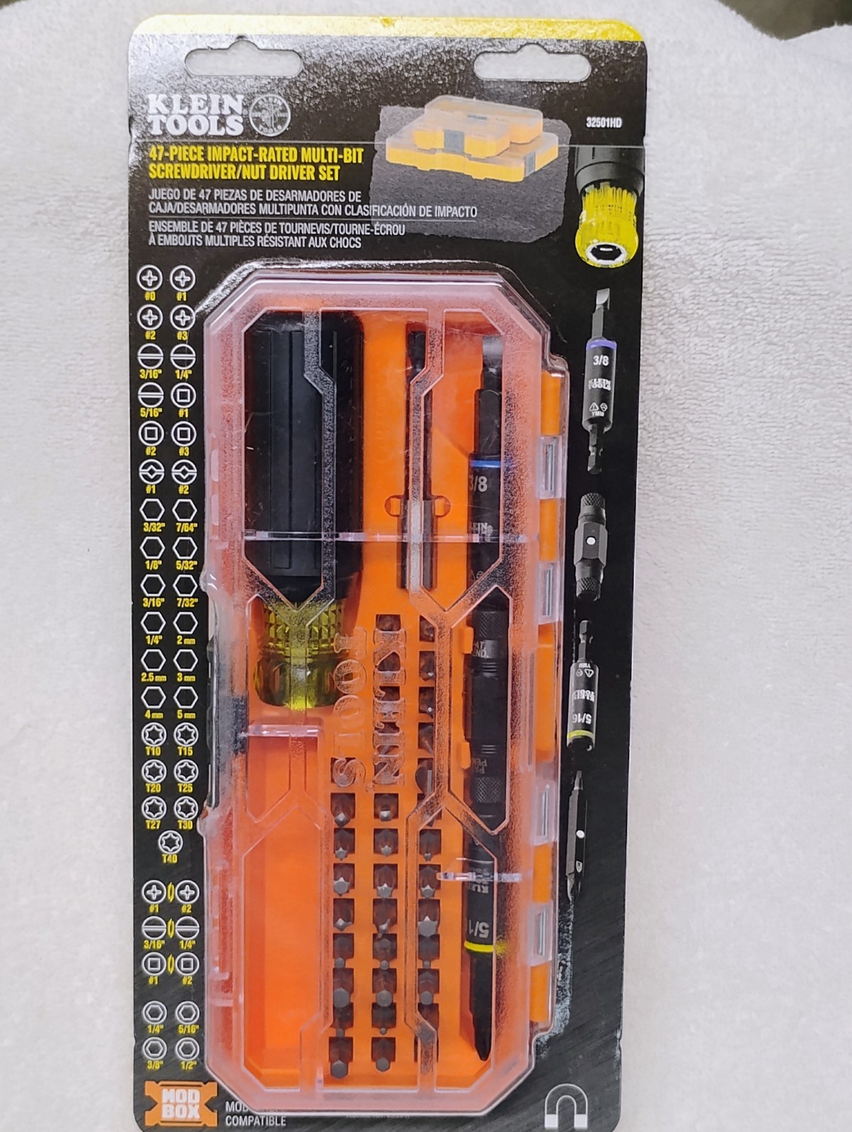 Klein 32501HD KNECT Impact-Rated Multi-Bit Screwdriver/Nut Driver 47 piece Set