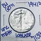 1941 D BU UNCIRCULATED LIBERTY WALKING SILVER HALFDOLLAR AUTHENTIC U.S.MINT 7132
