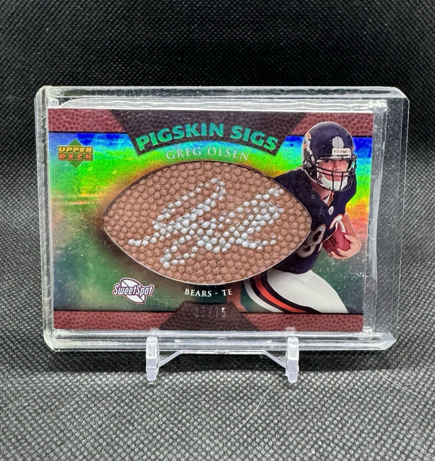 Greg Olsen Upper Deck Sweet Spot Pigskin Sigs #GO Base