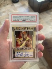 2023 Leaf Metal Pop Century Gold Hulk Hogan 1/1 PSA Gem 10 Auto