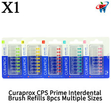 x1 Dental Curaprox CPS Prime Interdental Brush Refills 8pcs Multiple Sizes