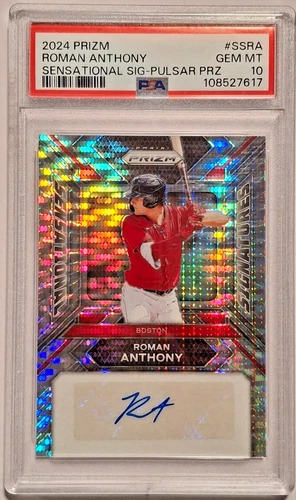 2024 PRIZM SENSATIONAL SIGNATURES AUTO PULSAR PRIZM ROMAN ANTHONY RC /199 PSA 10