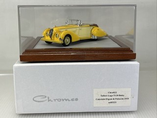 1/43 Ilario Chromes Hand Built 1935 Talbot Lago T120 Figoni & Falaschi CHRO022