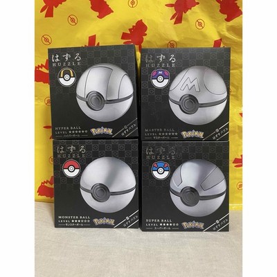 Hanayama Huzzle Pokemon Puzzle Ball Complete 4 Set Monster Super Hyper Master