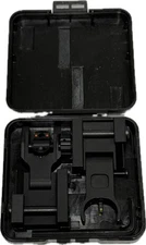 Fiber Optic Iron Sights Flip Up Front and Rear Aluminum Sight for Picatinny Rail