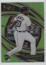 2020 Panini Select Premier Neon Green Prizm 46/99 Travis Demeritte #160 0ud4