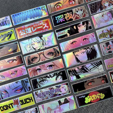 10 Pack Random Mix Holographic Laser Samurai Decal Stickers Jdm Racing Bike Car