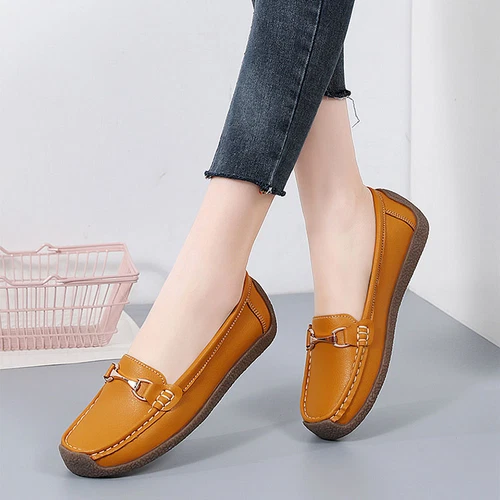 Womens Loafers Mocassin Office Work Flat Slip On Shoes Ladies Casual Shoes Size - Bild 27 von 59
