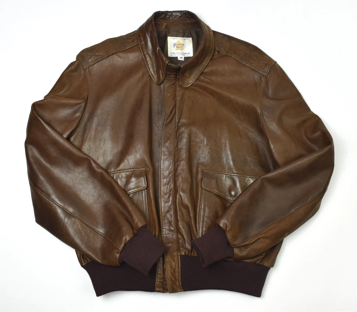 ジャケット・アウター 60s GOLDEN BEAR A2 TYPE LEATHER JKT 年末年始セール 美品 60s GOLDEN BEAR A2 TYPE LEATHER JKT 【公式通販】