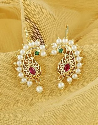 Pink Gold Plated Base Metal Earring for Women 2 PCS