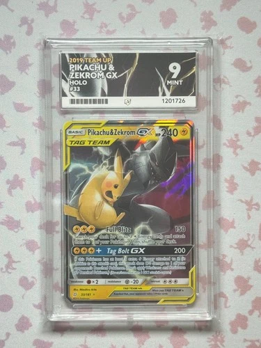 Pikachu & Zekrom GX - 33/181 - Sun Moon Team Up - Ultra Rare - Ace 9 - Near Mint