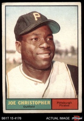 1961 Topps #82 Joe Christopher Pirates 1.5 - FAIR