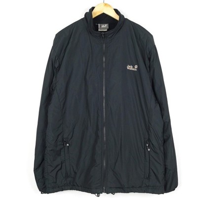 JACK WOLFSKIN Outdoor Men's Jacket Size XXL 58 Black High Neck Full Zip