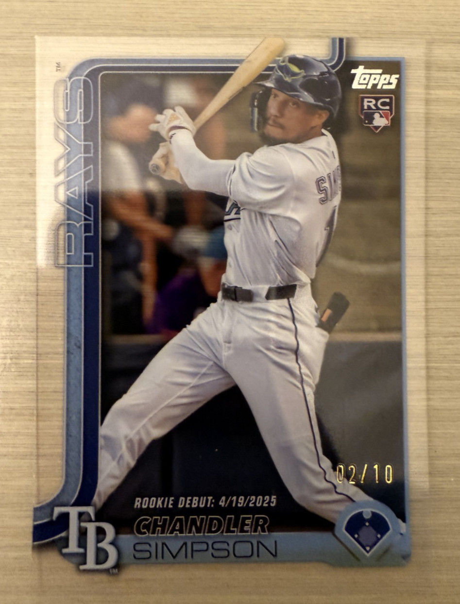 Topps Update 2025 - Chandler Simpson TB Rays (Rookie Debut) US349 - Clear /10