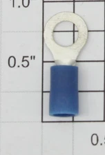 Gardner Bender 20-104 Blue #16-#14 AWG Vinyl Insulated Ring Term 8-10 Stud (10)