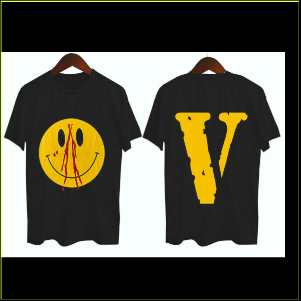 vlone smiley face t shirt
