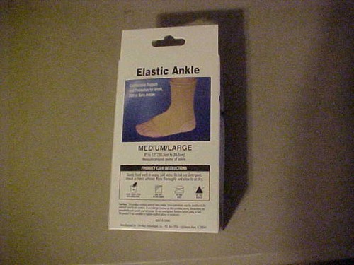 Flex Aid Elastic Ankle Support Wrap Brand New M/L all Free Ship - Picture 2 of 2