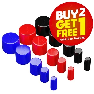 End Cap Silicone Rubber Blanking Stopper Cover for Pipe Tube 4mm-38mm