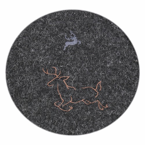 Strickjacke Herren Strick Jacke Sweater grau Schwarz Melange Stickerei - Bild 2 von 5