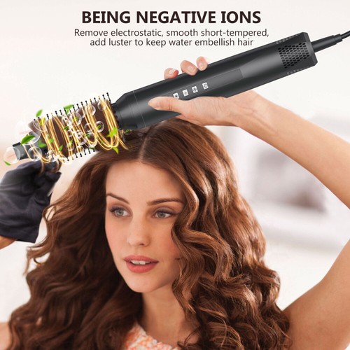 Air Hair Curling Föhnbürste Warmluftbürste Lockenstab Hairstyler Rundbürste 5IN1 - Bild 10 von 12