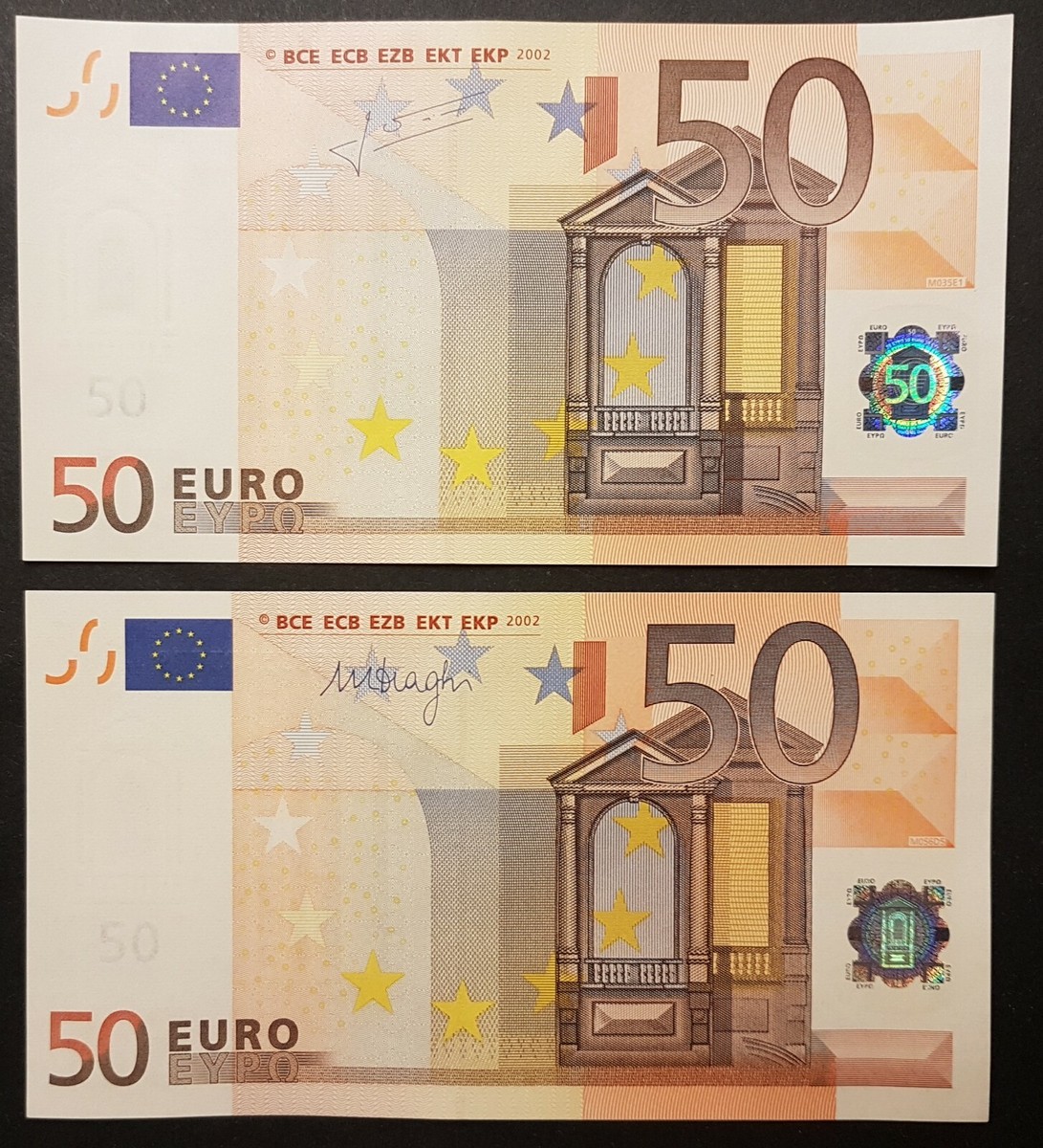 SPAIN - SPANIEN 2 Banknote - 50 Euro 2002 V/M Signature draghi - Trichet |  eBay