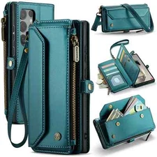 Crossbody for Samsung Galaxy S24 S23 Ultra S22 S21 S20 Case Wallet Card Holder