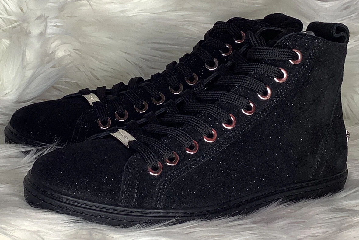 Jimmy Choo Colt TTS 184 soft Glitter suede sneakers Men s Euro 45
