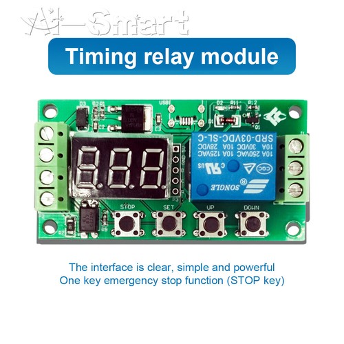 Timer Relay Delay Switch Module Adjustable Trigger Cycle Timing Circuit Switch - Picture 1 of 12