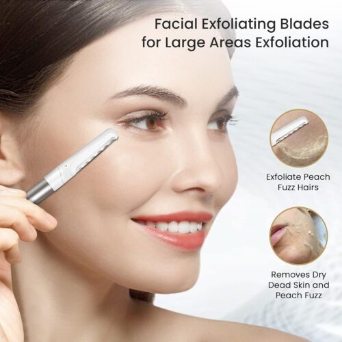 Dermaplaning Tool for Face with 20 Blades Facial Shaver Eyebrow Razor for Women - Picture 3 of 12