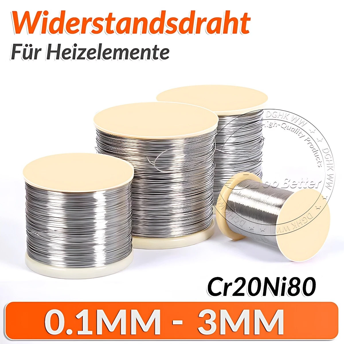 QUARKZMAN Flachheizdraht 16,4 Ft – 2 Mm Breite, 0,1 Mm Dicke, Nickel-Chrom, Für Heizelemente & Reparaturen