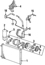 Genuine Gm 1997-2011 Cadillac Catera Ac Compressor And Condenser Hose 09146201
