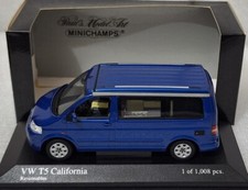 Volkswagen VW T5 California Camper 2004 Blue Met 1:43 Minichamps 400052270 (10)