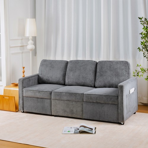 Retractable 3 Seater Sofa, Easy To Assemble, Suitable For Living Rooms, Apartmen