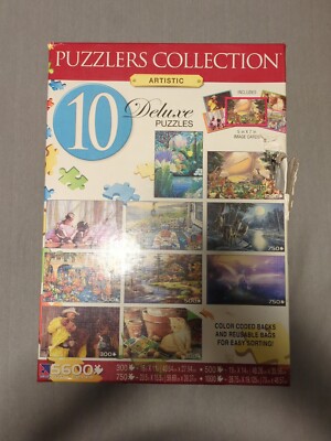 Puzzlers Collection Set 10 Deluxe Puzzles - 5600 Pieces Total, Puzzlers Collection Artistic | eBay