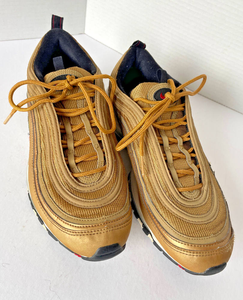 Nike Air Max 97 Metallic Gold Mens Womens Size 10 884421-700