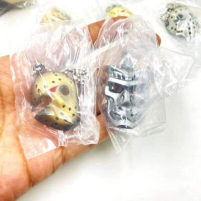 Friday the 13th Jason Voorhees Mask Keychain Set Of 10 1.75
