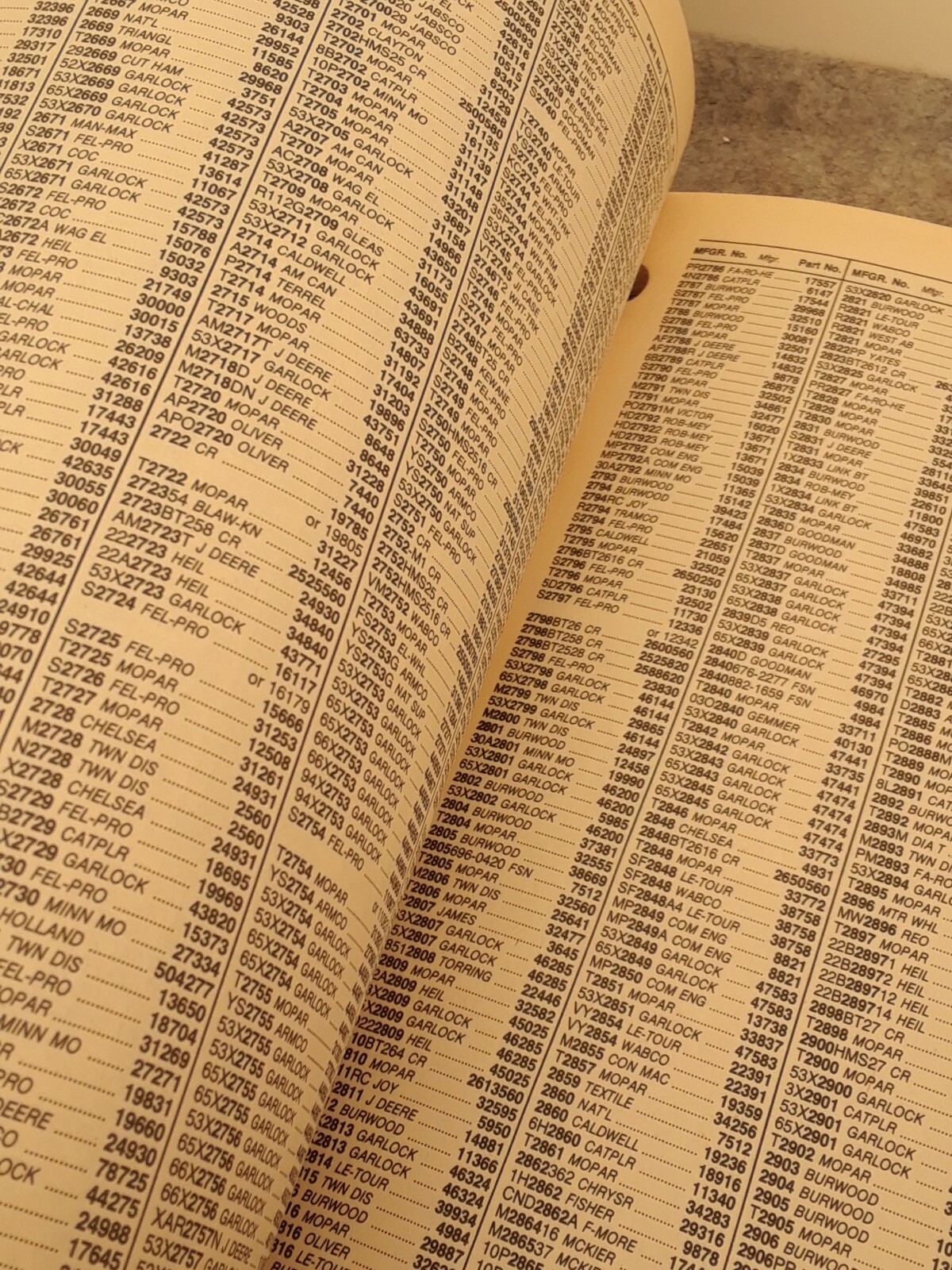 Original 1978 CR Industries Oil Seals Master Interchange Parts Catalog