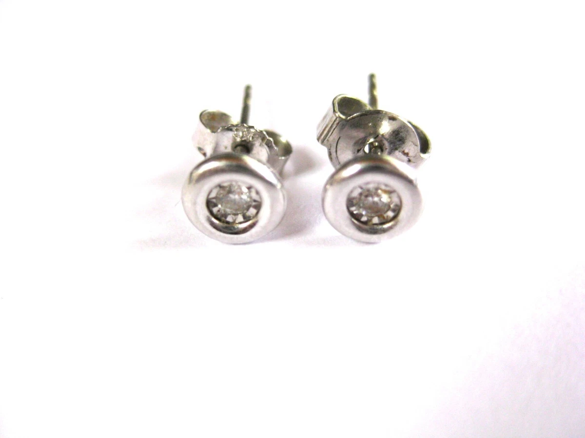Bellitia Jewelry Orecchini da Donna in Argento 925 Placcato Oro/Oro Bianco - Orecchino a Perno ad Opale Blu Brasiliano, Minimalista, 5mm