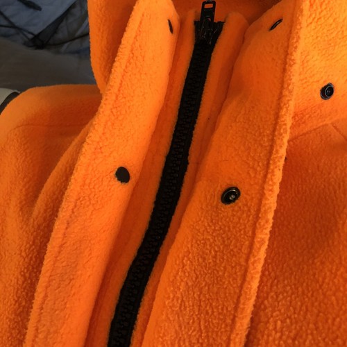 Cabelas WhiteTail Fleece Hunting Orange Lined Jacket And Bottoms L Read Descrip - Picture 10 of 12
